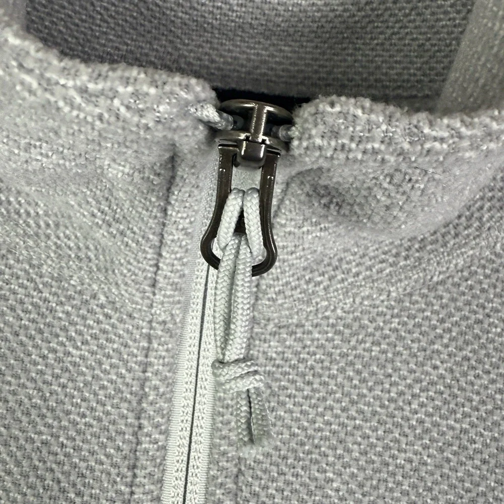 THE NORTH FACE Textured Cap Rock ¼ Zip‎ Pullover Sweatshirt Light Gray Men's 2XL